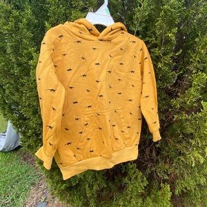 Free Planet Yellow 3T/4T Dinosaur Pullover Hoodie